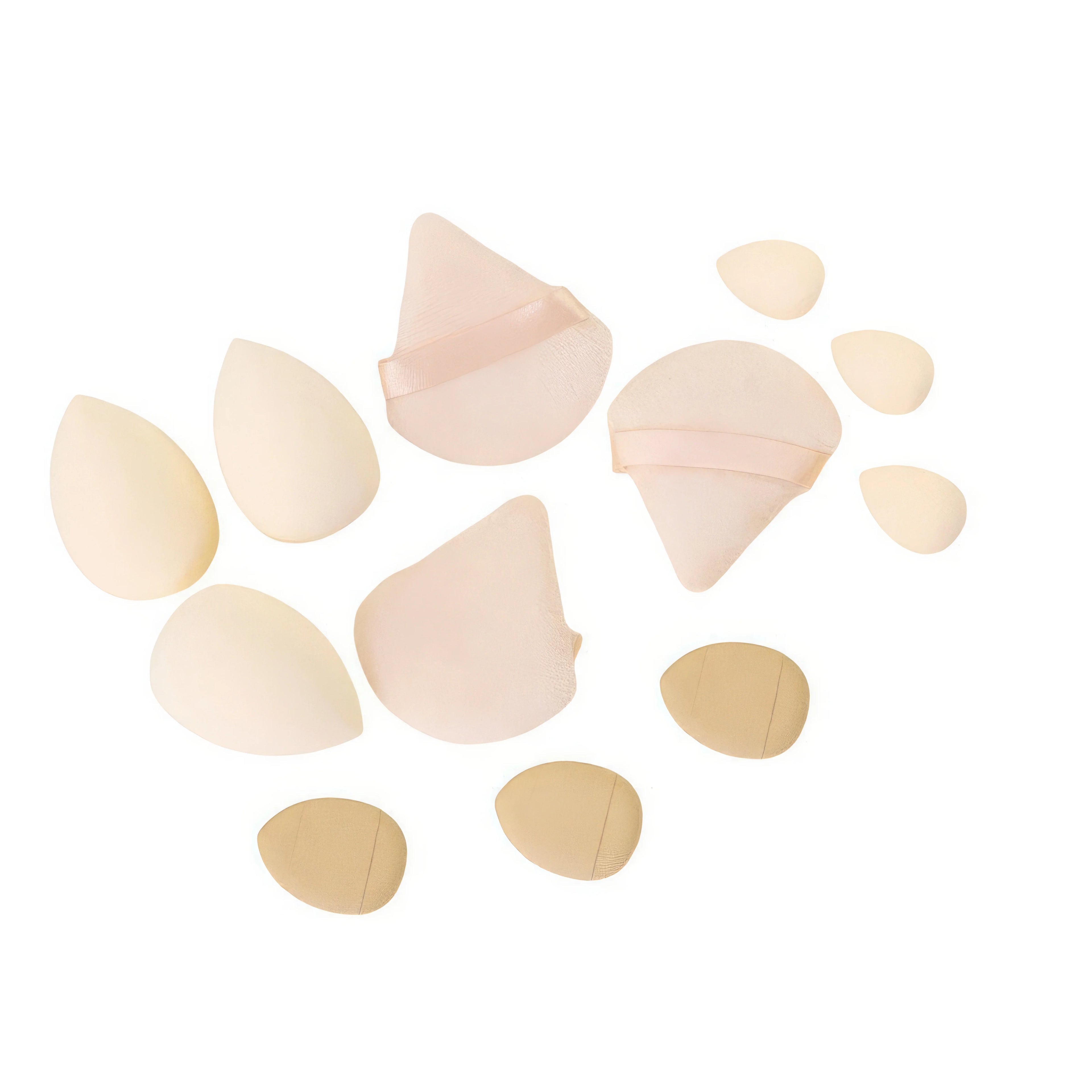 1 Set of Beauty Egg Suit Beige Color, Dry and Wet, No Powder, Suitable for Foundation Make-up and Concealer