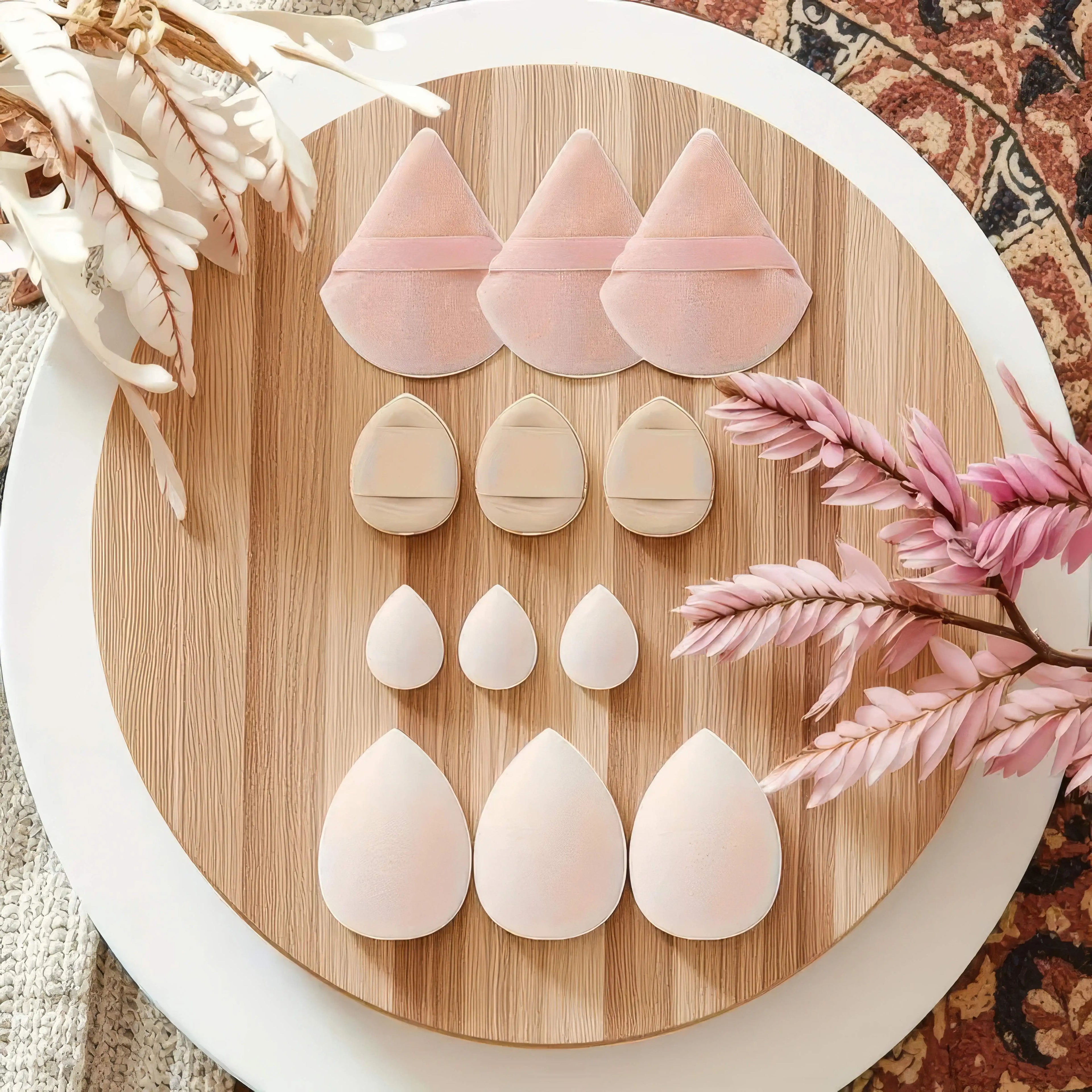 1 Set of Beauty Egg Suit Beige Color, Dry and Wet, No Powder, Suitable for Foundation Make-up and Concealer
