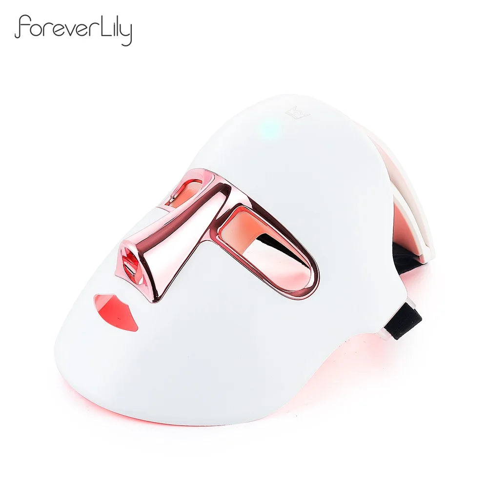 7 Colors Photon Face LED Mask USB Facial Beauty Mask Red Light Therapy Skin Care Repair Skin Brightening Wireless Use