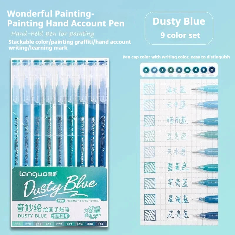 Color Gel Pen Set Kawaii Stationery Student Diary Pen Journaling Note Handbook Pen Color Gel Ink Pens Markers School Supplies