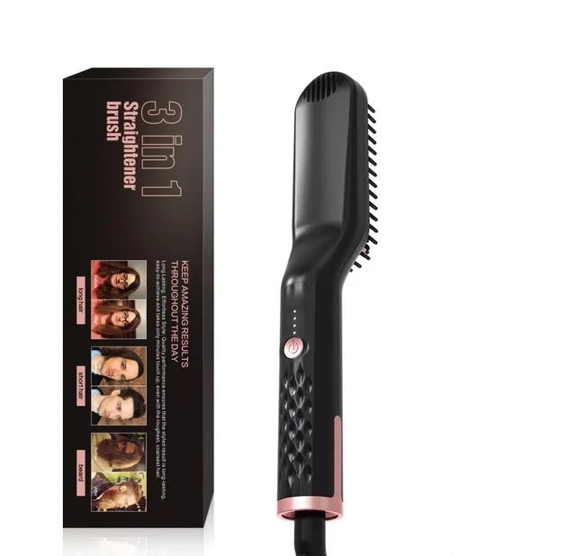 3 in1 Beard Straightener Dropshipping Niche Product Quick Heat Electric Straightener Curl Men Women Multifunctional Hair Styling