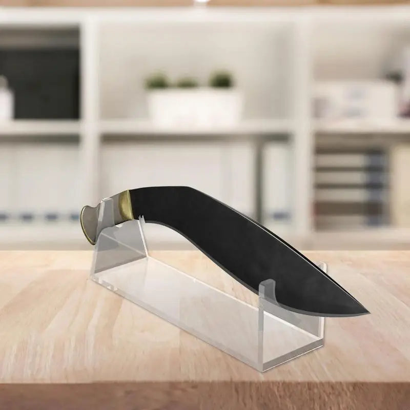 Acrylic Knives Display Holder Knife Display Stand Rack Outdoor Exhibition Tool Holder for Kitchen Counter Home Decor