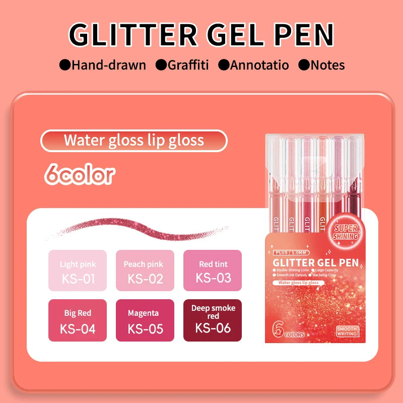 Glitter Gel Pens,Colored Pens for Black Paper&White Paper,1.0mm Point Pens,Large Capacity Ink Pens for Coloring,Writing,Drawing