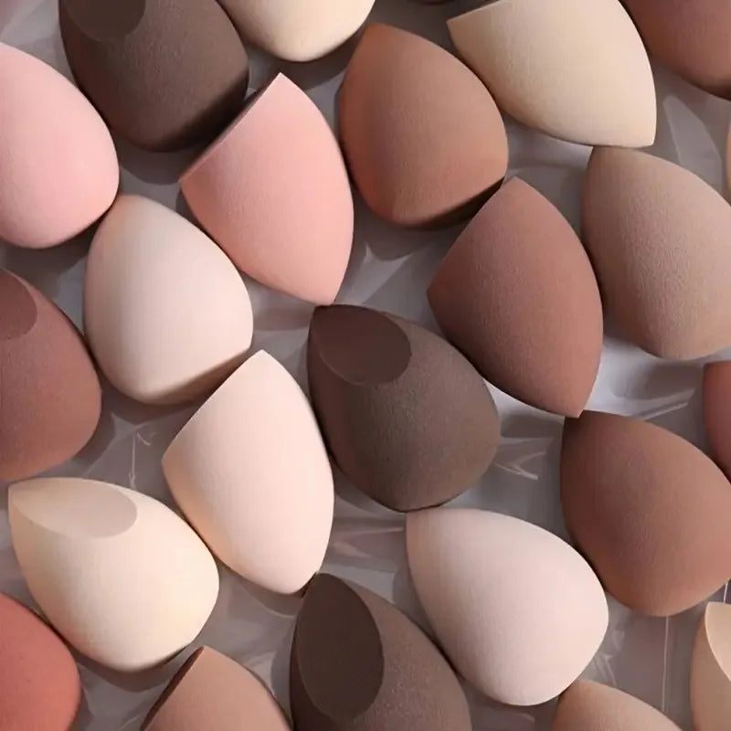 12-Pack Coffee Color Beauty Blenders - Flawless Foundation Application for Holiday Parties - Makeup Sponge Set
